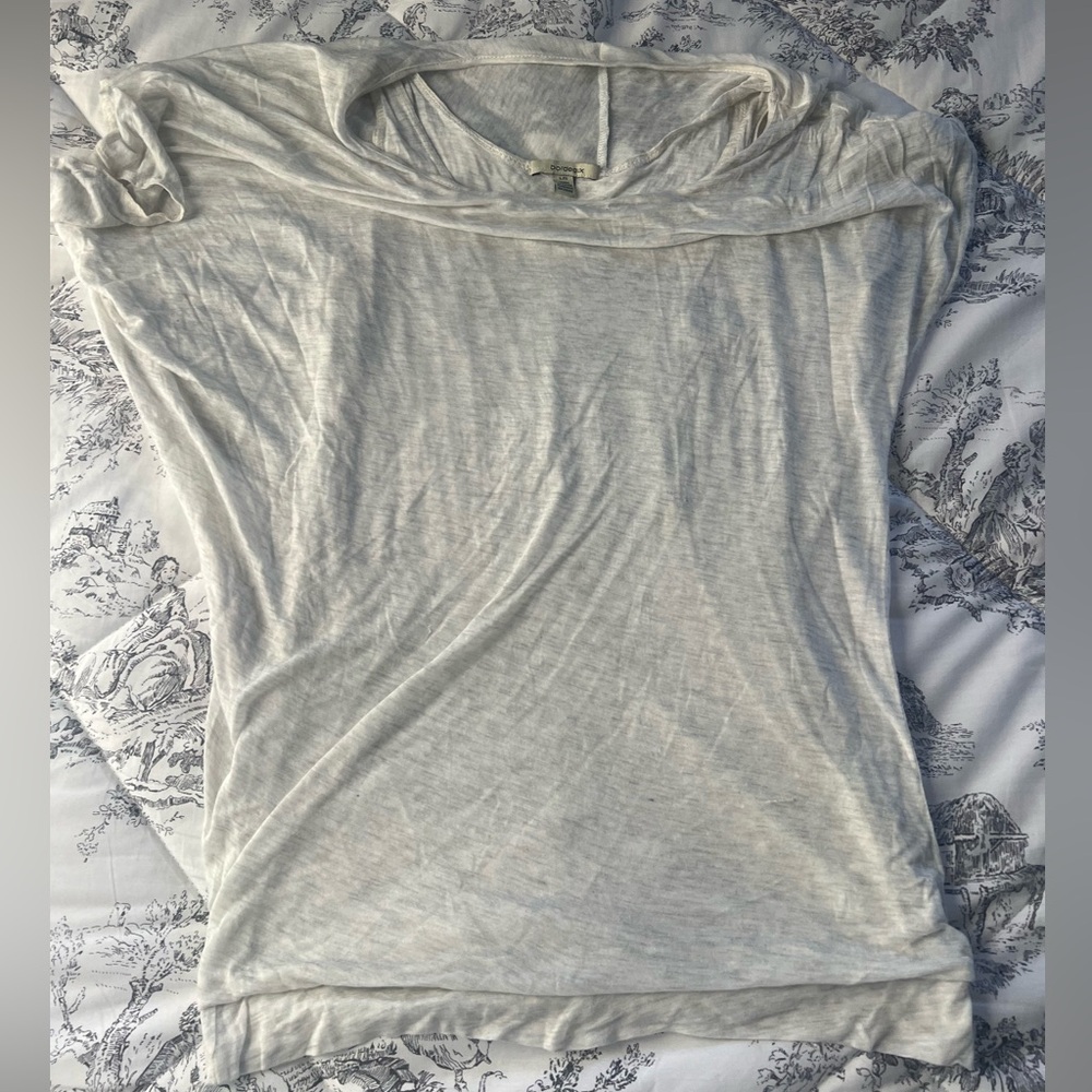 White Bordeaux Shirt with Inner Tank Top